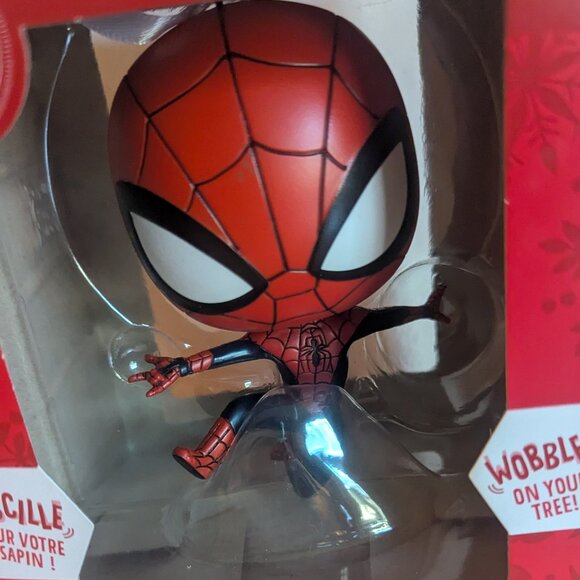 NWT Hallmark Spider-Man Marvel Sony Bobble Wobble Head Christmas Tree Ornament - Picture 3 of 8